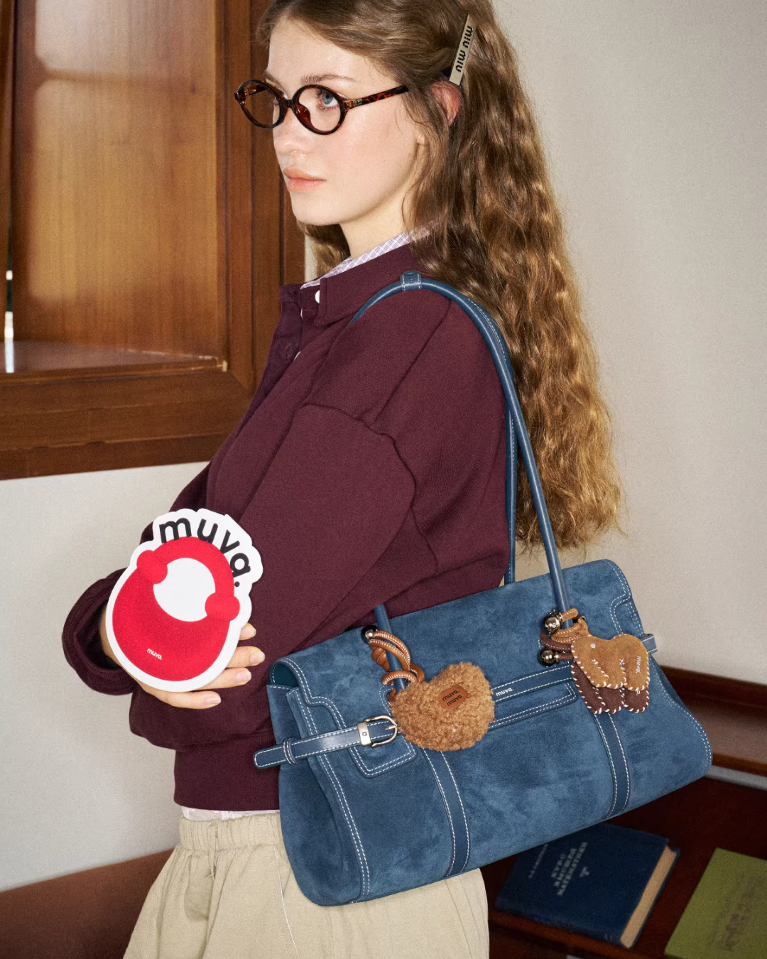 Belt Design Suede Bag MUV0039
