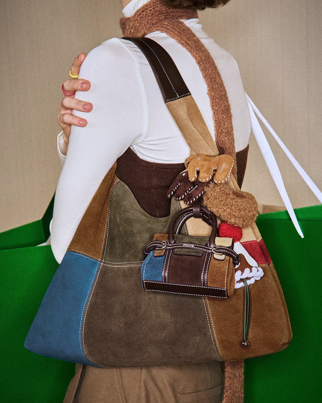 Color-Block Shoulder Bag MUV0037