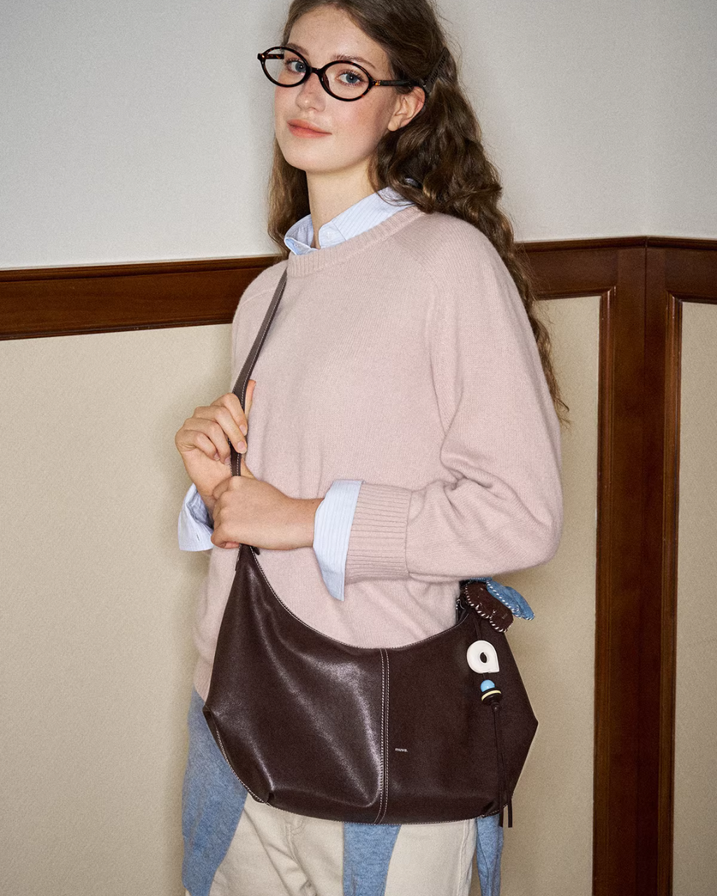 Half Moon Leather Bag MUV0050