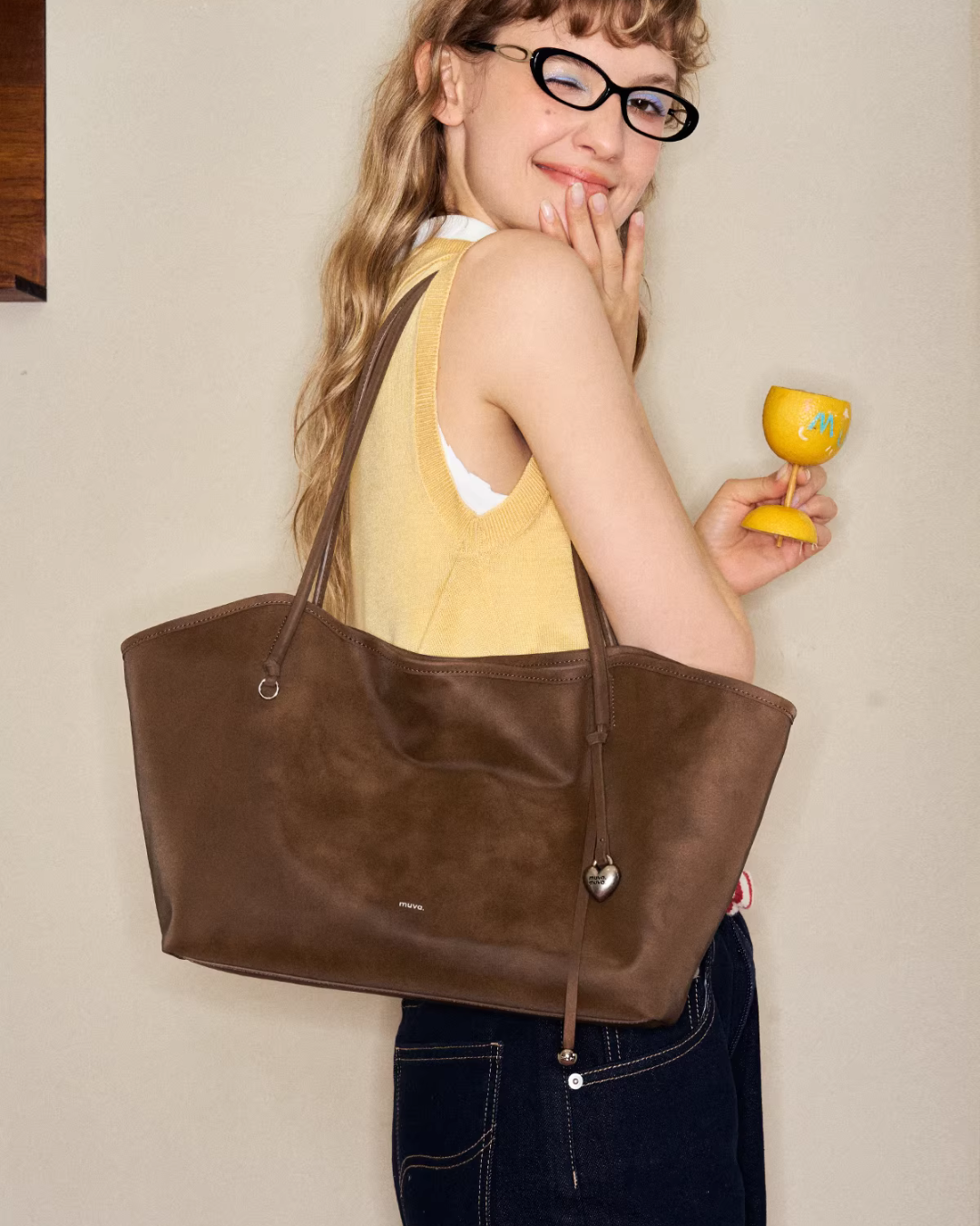 Suede Large Tote Bag MUV0058