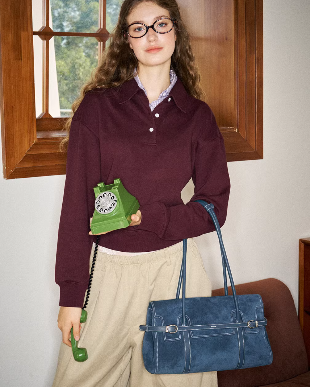 Belt Design Suede Bag MUV0039