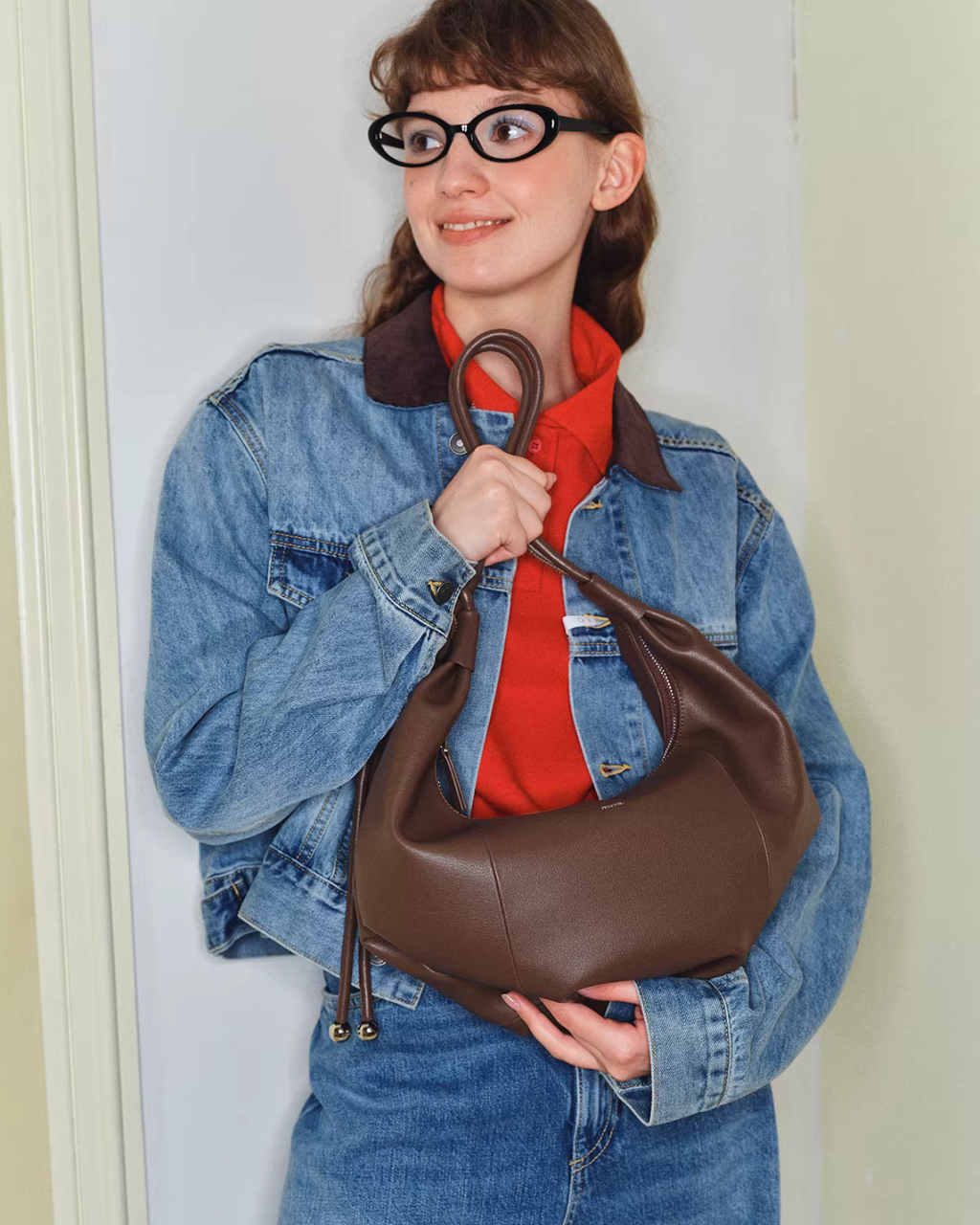 Half Moon Leather Bag MUV0057