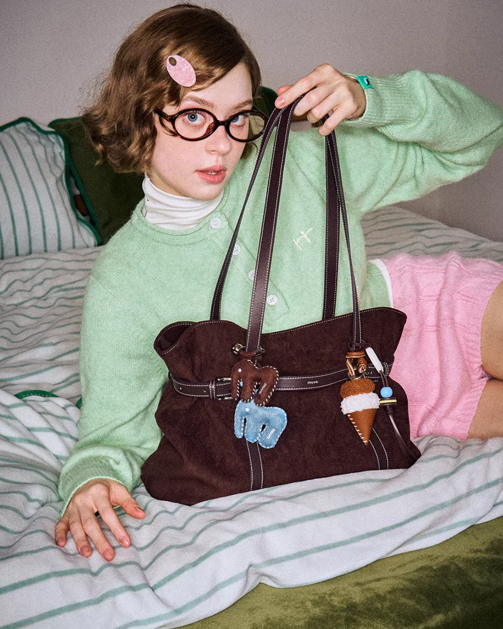 Retro Suede Tote Bag MUV0053