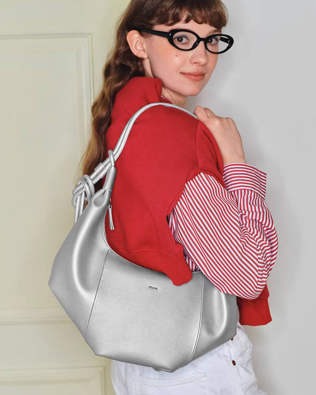 Half Moon Leather Bag MUV0057