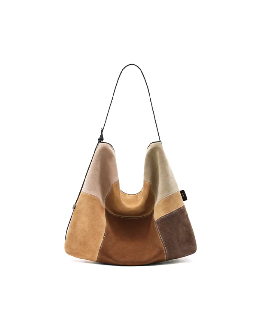 Colorblock Large Suede Bag MUV0038