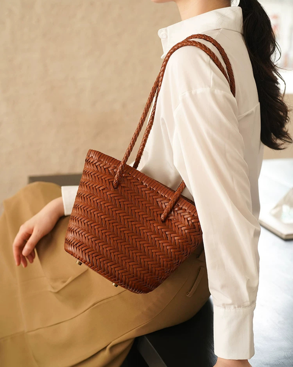 Woven Bucket Bag CCU0008