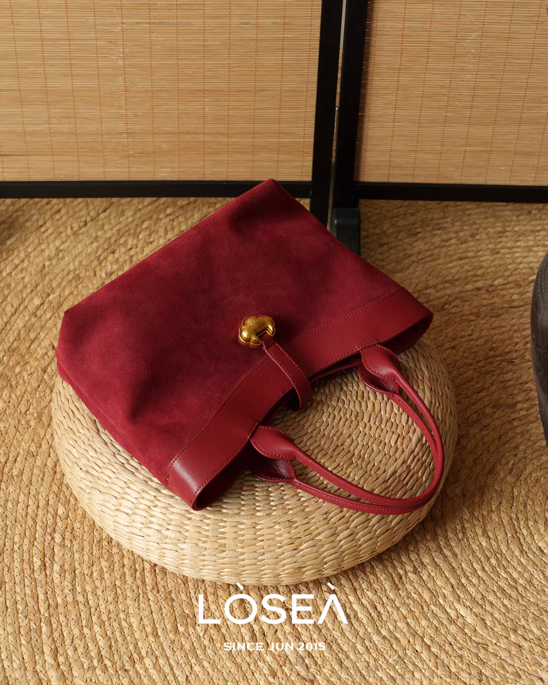 Leather Suede Square Bag LSA0006