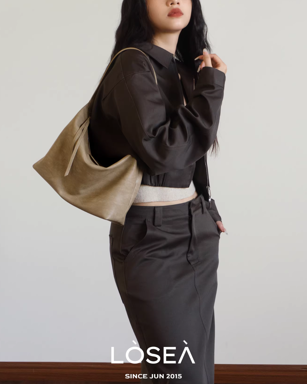 Leather One-Handle Bag LSA0007
