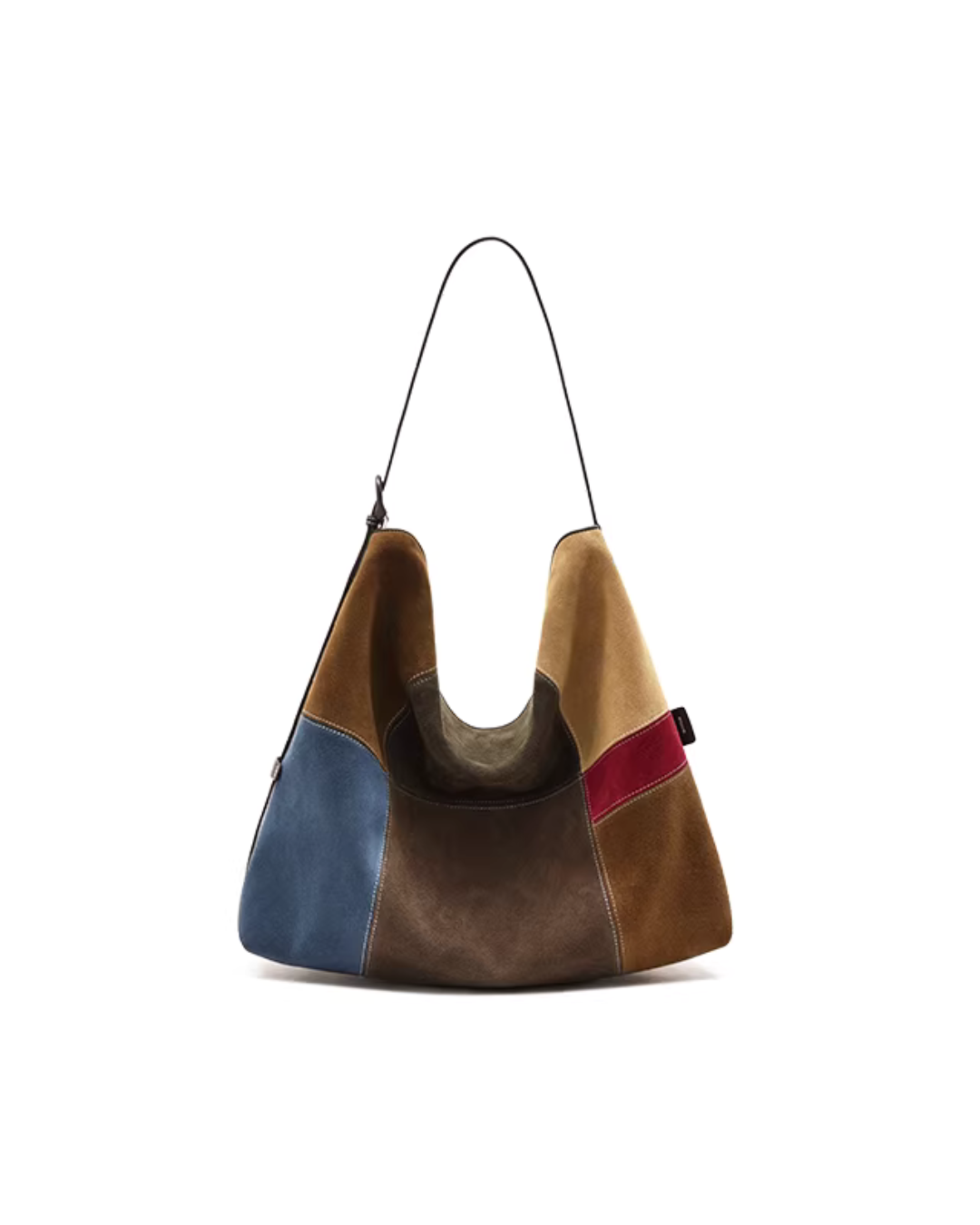 Colorblock Large Suede Bag MUV0038