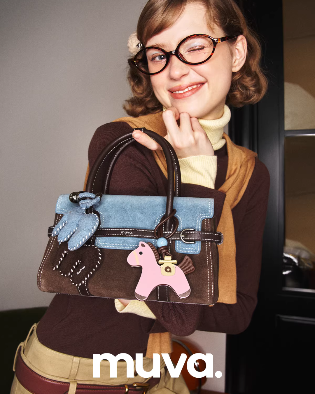 Vintage Color-Block Bag MUV0047