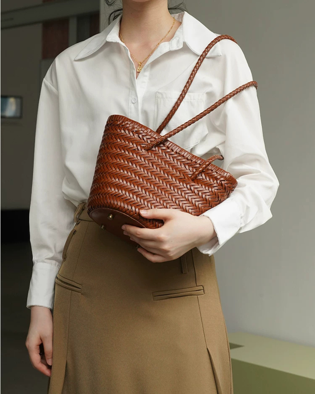 Woven Bucket Bag CCU0008