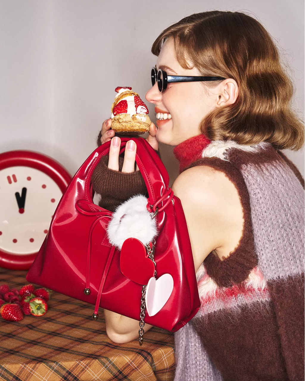 Suede Bow Handbag MUV0001