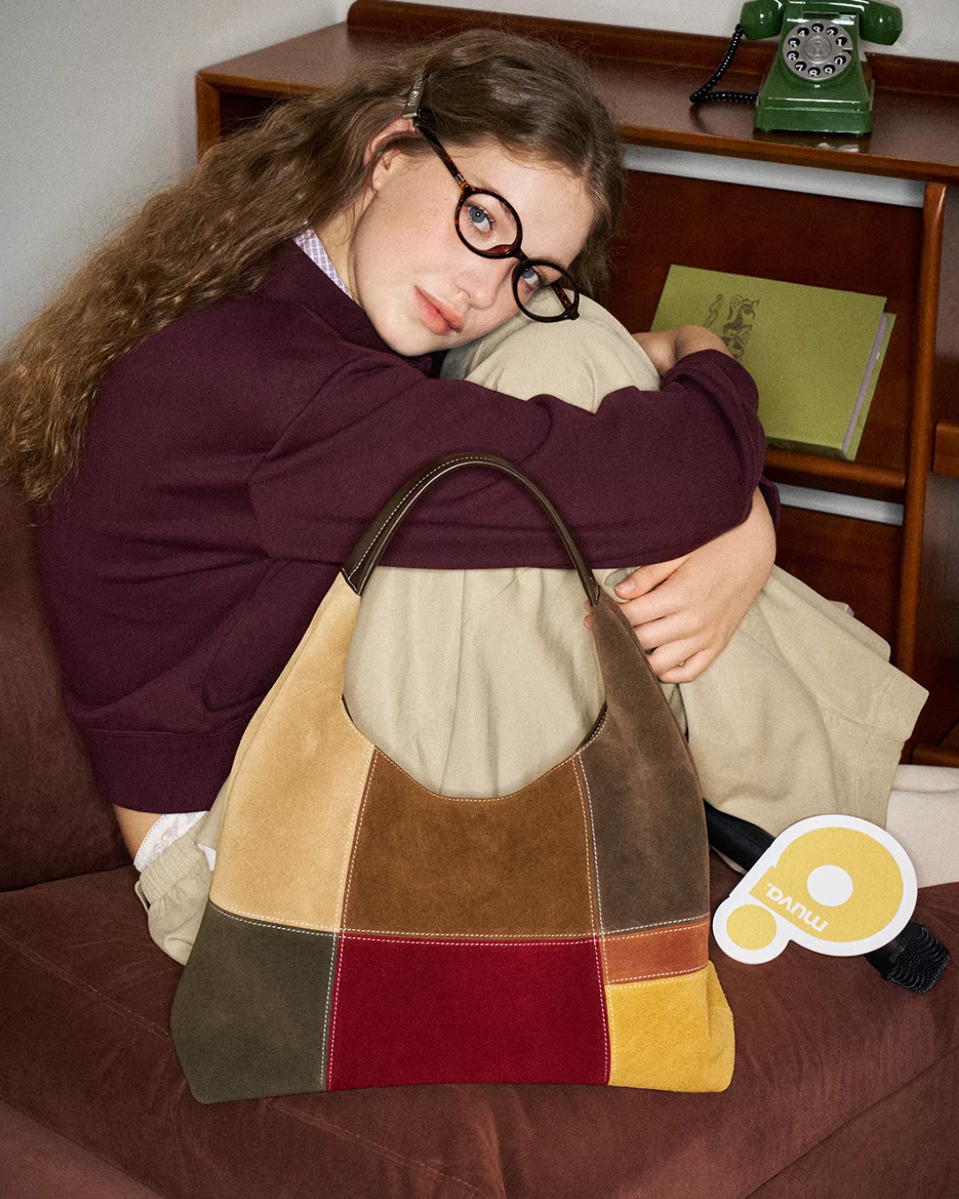 Color-Block Shoulder Bag MUV0037