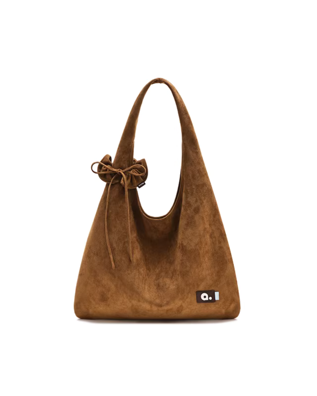 Ribbon Charm Suede Shoulder Bag MUV0049