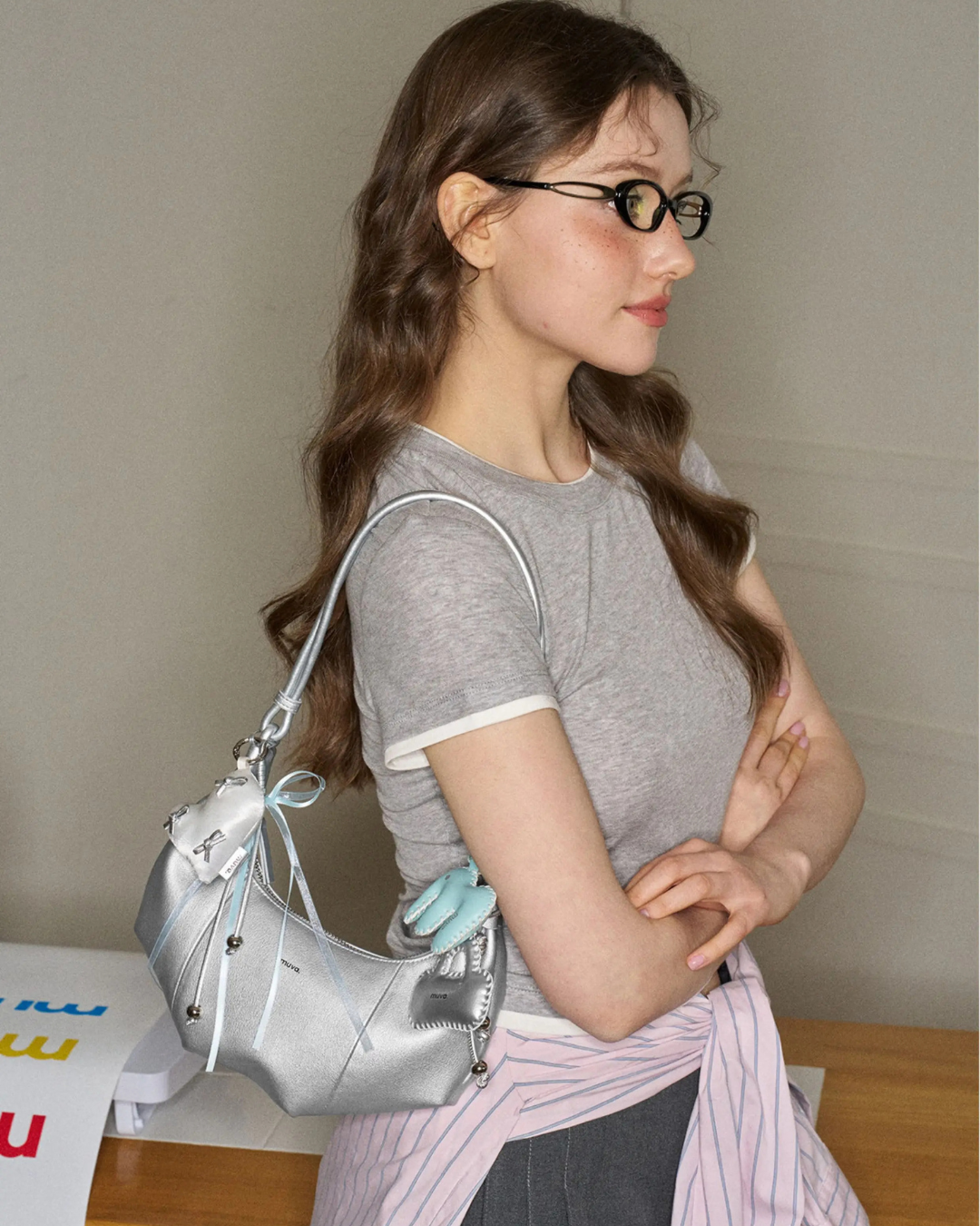 Half Moon Leather Bag MUV0068