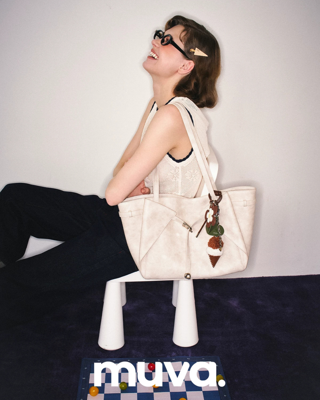 Crescent-Shaped Cargo Shoulder Bag MUV0064