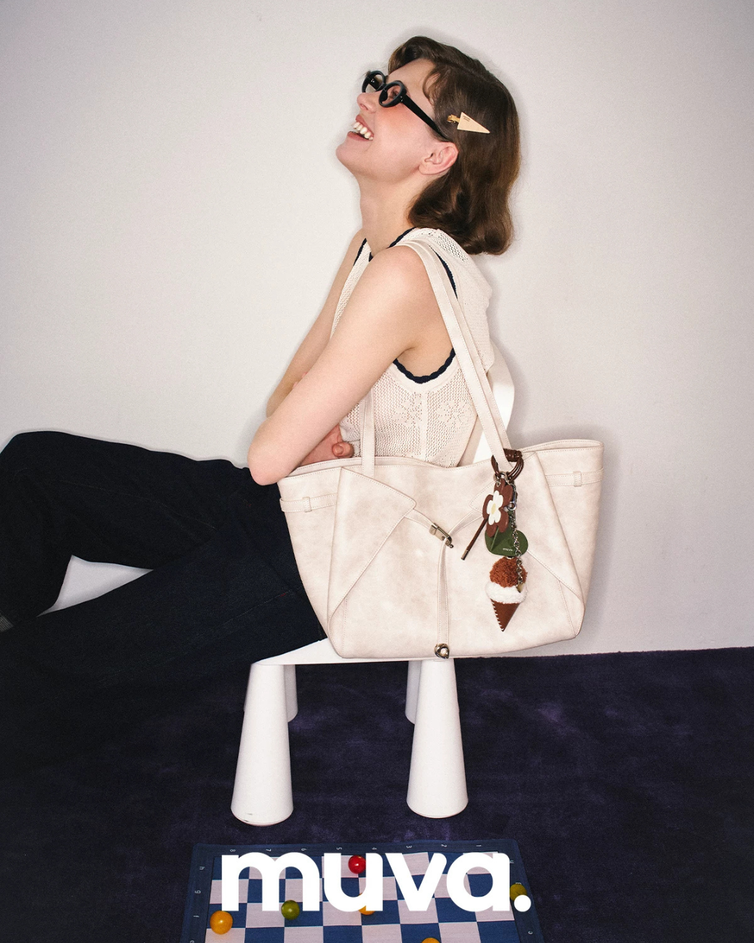 Crescent-Shaped Cargo Shoulder Bag MUV0064