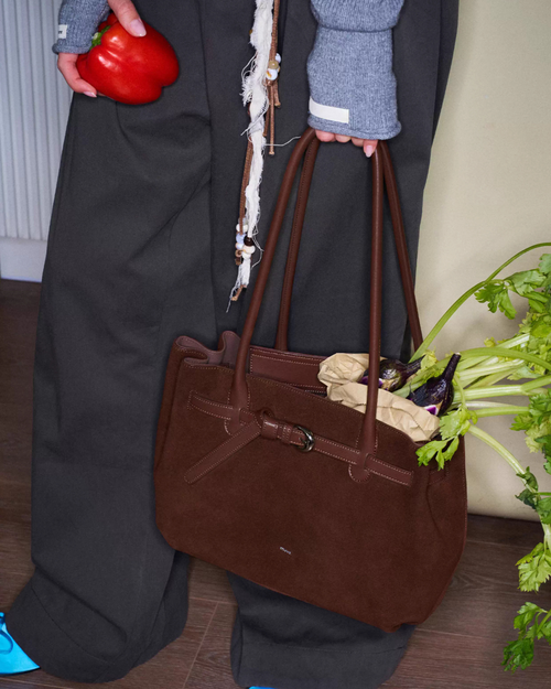 Belt Design Suede Bag MUV0033