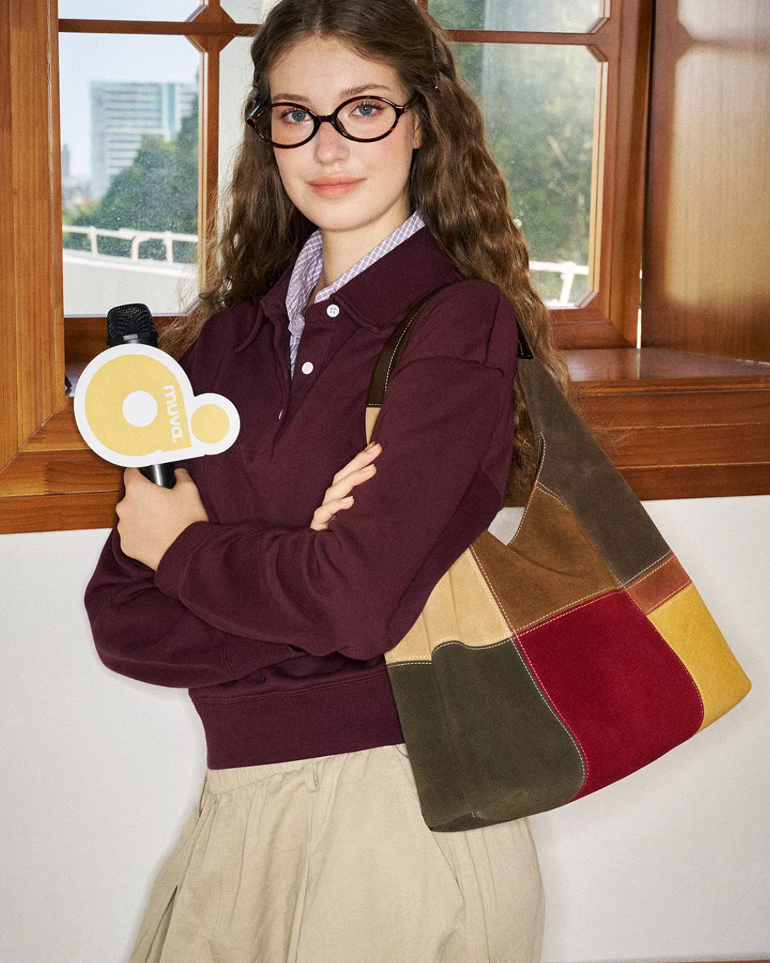 Color-Block Shoulder Bag MUV0037