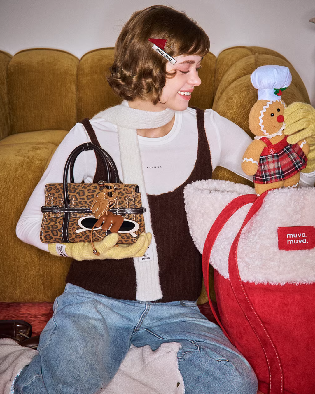 Retro Leopard Square Bag  MUV0035