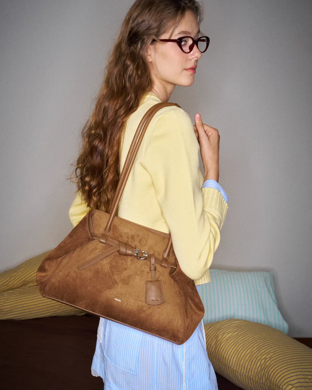 Suede Belt Tote Bag MUV0007