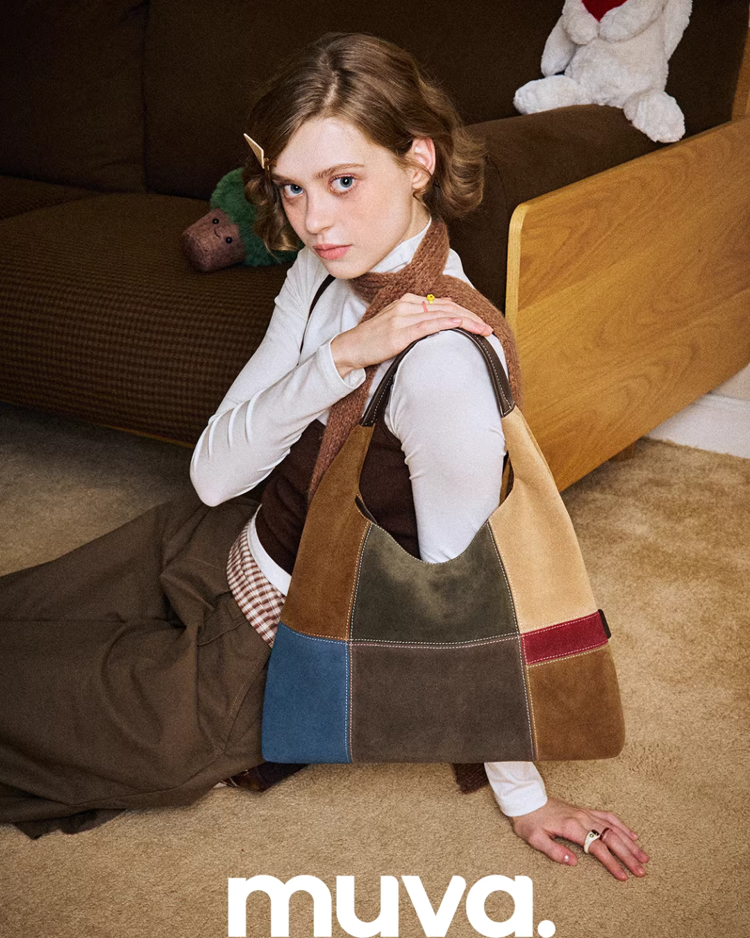 Color-Block Shoulder Bag MUV0037