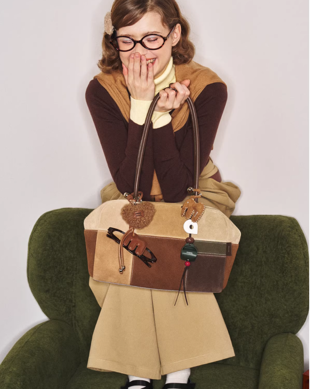 Suede Color Boston Bag MUV0036