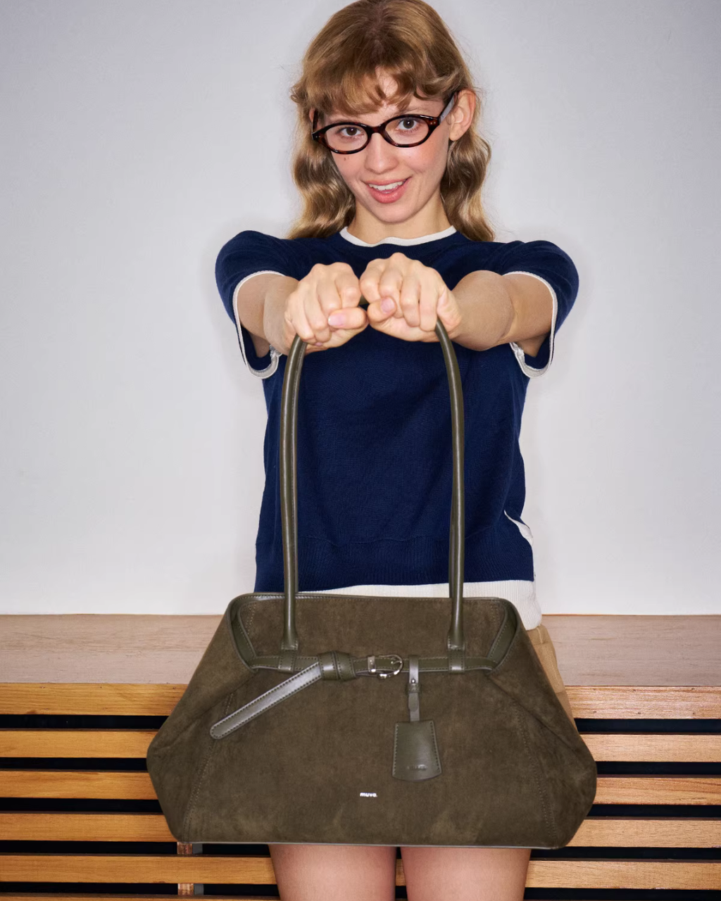 Suede Belt Tote Bag MUV0007