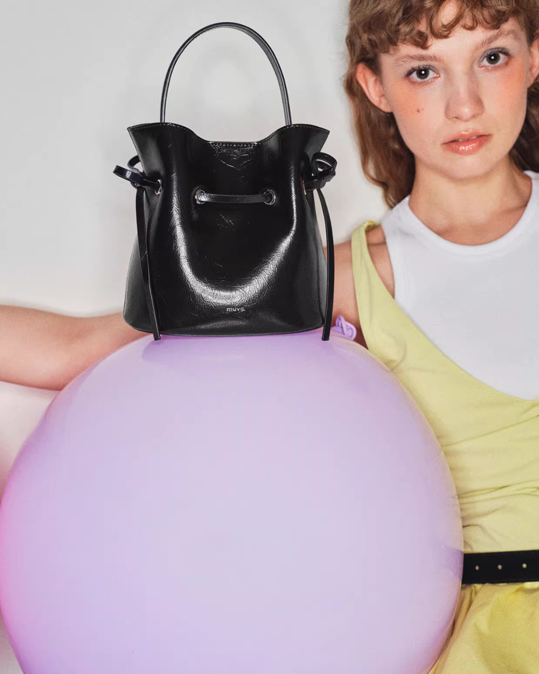Leather Bucket Bag MUV0044